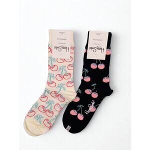 2 Pairs Happy Socks Size Medium Unisex NWT